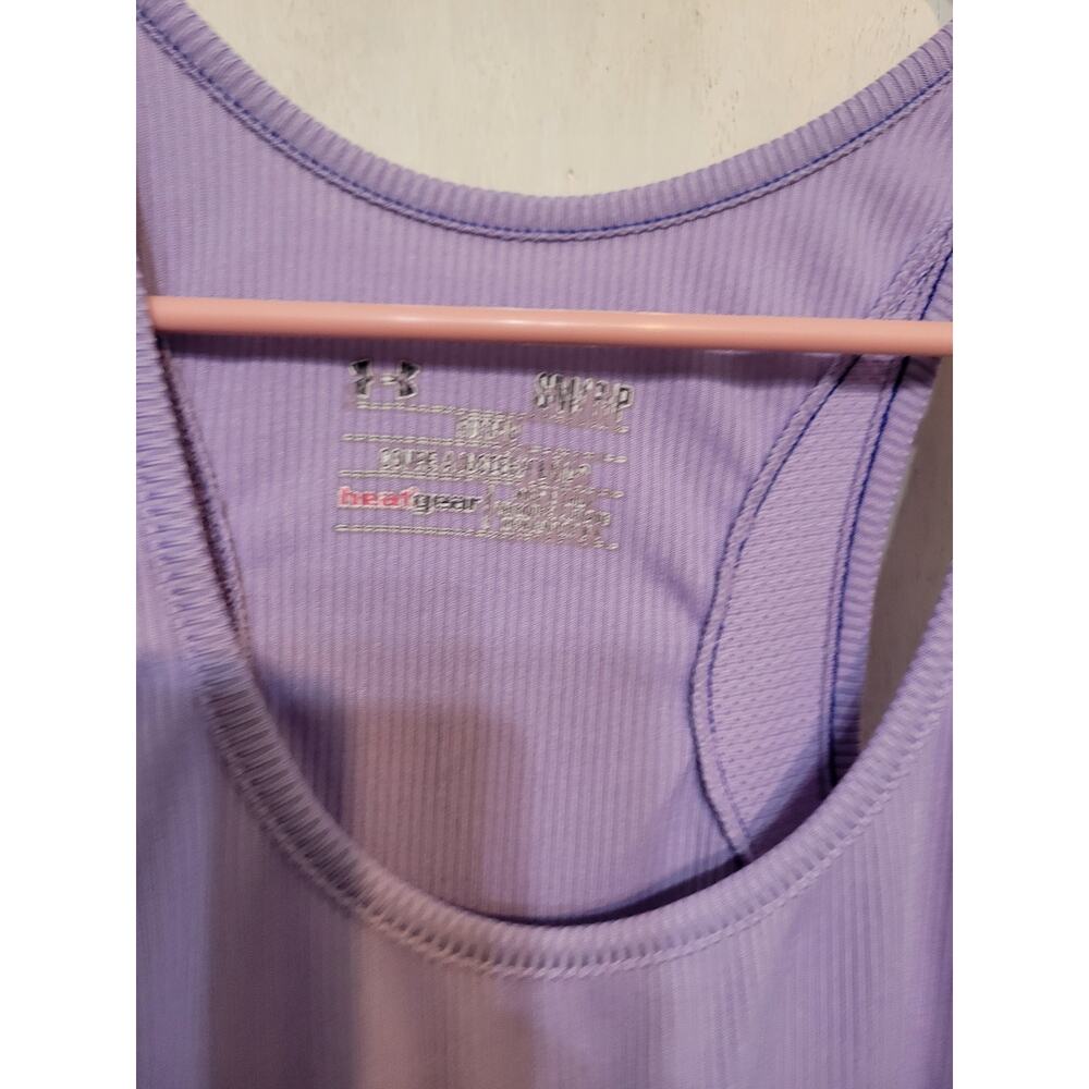 Lilac Light Purple Underarmour Ua Top Tank - Picture 3 of 4
